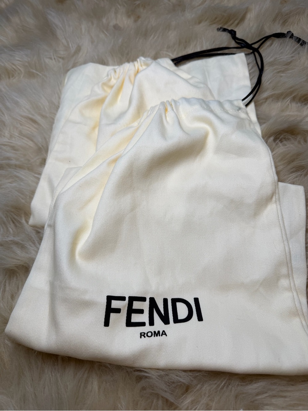 Fendi Cotton Drawstring Dust Bags (set of 2)